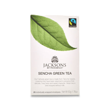 Jacksons of Piccadilly Fairtrade Sencha Green - 20 Envelopes